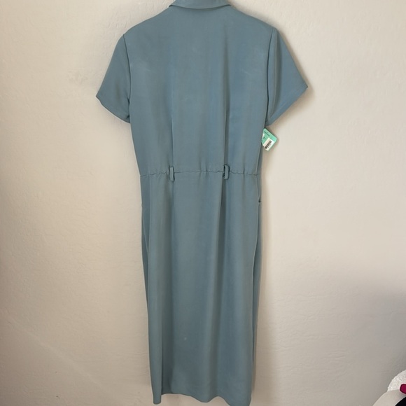 NWT Vintage Robbie Bee Button Up Short Sleeve Shirt Dress Size 10 - Picture 6 of 7
